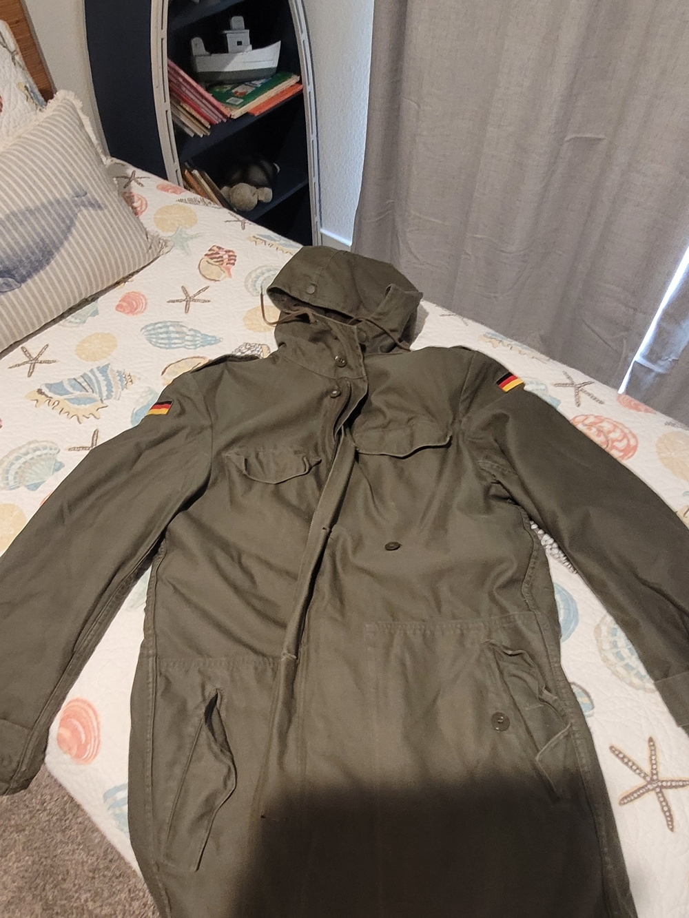 1980s Feuchter Ringelai Germany Army Lined Parka Jacket Size 180/190 - 95 Large